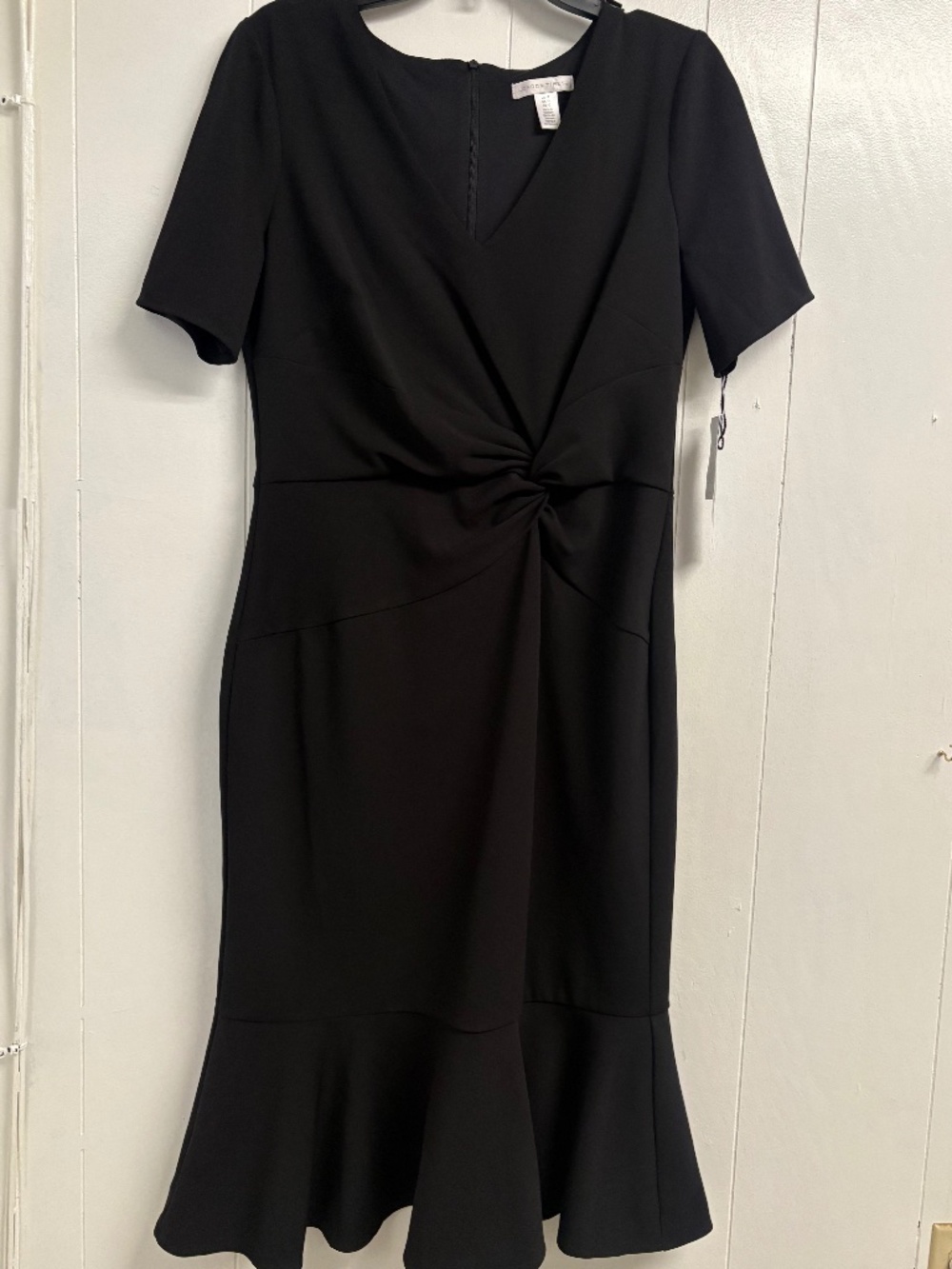 London Times Black Short Sleeve Dress NWT